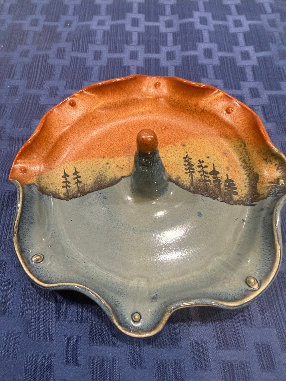 Handmade Pottery Apple Baker